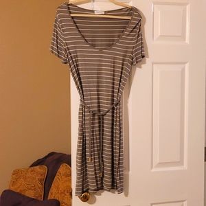 Calvin Klein rope belt dress